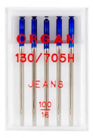 Иглы Organ джинс №100, 5шт