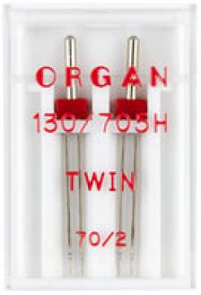 Иглы двойные Organ стандарт №70/2.0, 2шт
